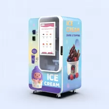 Huaxin Nuovo distributore automatico per gelati - 59 sapori, 15 secondi di servizio veloce, telecomando intelligente| Certificato CE / ETL
